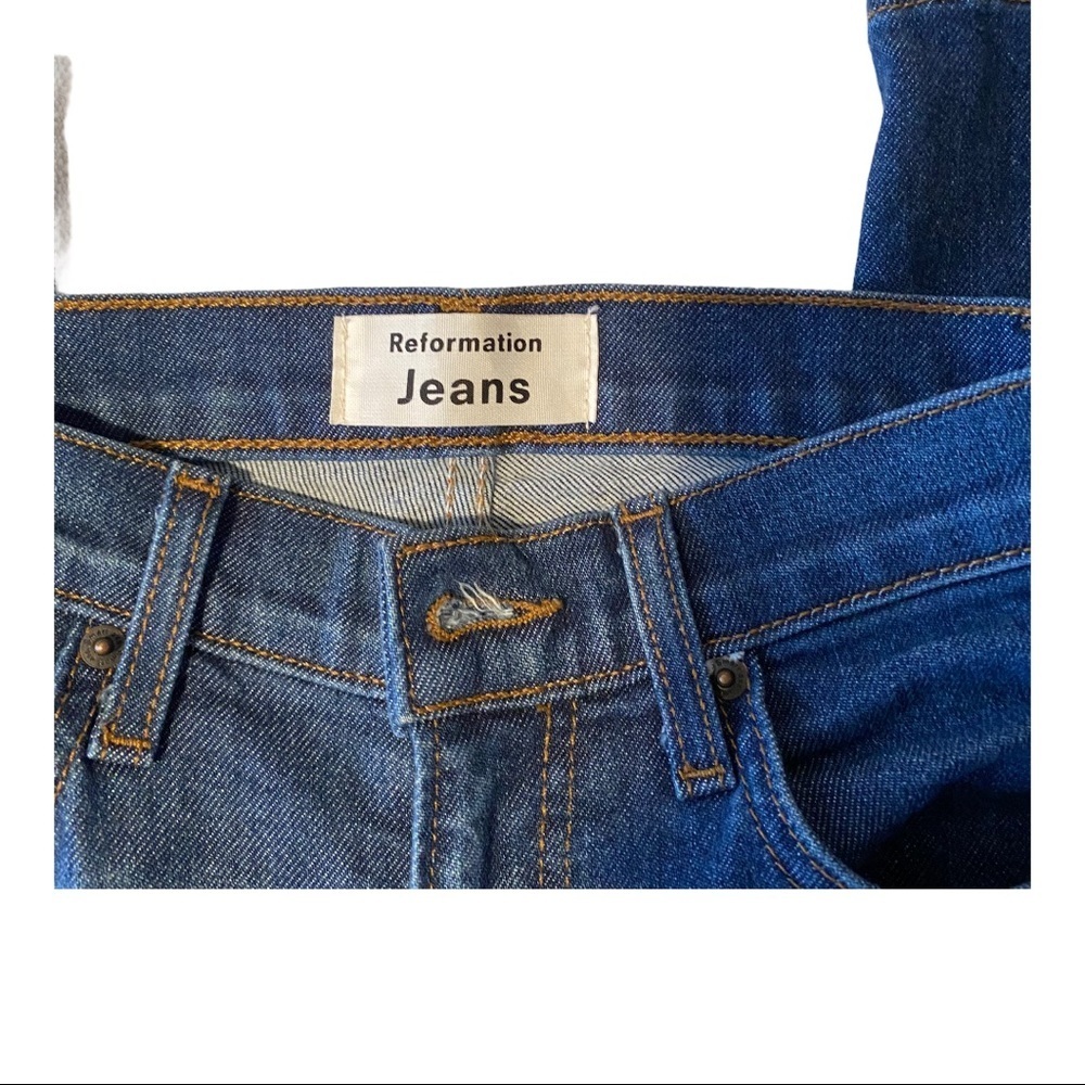 Reformation Originals mid-70's wash jeans Blue - Picture 4 of 6